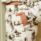 WESTERN PRINTED Sweatshort/Sweatshirt Matching Set