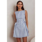STRIPED MINI DRESS
