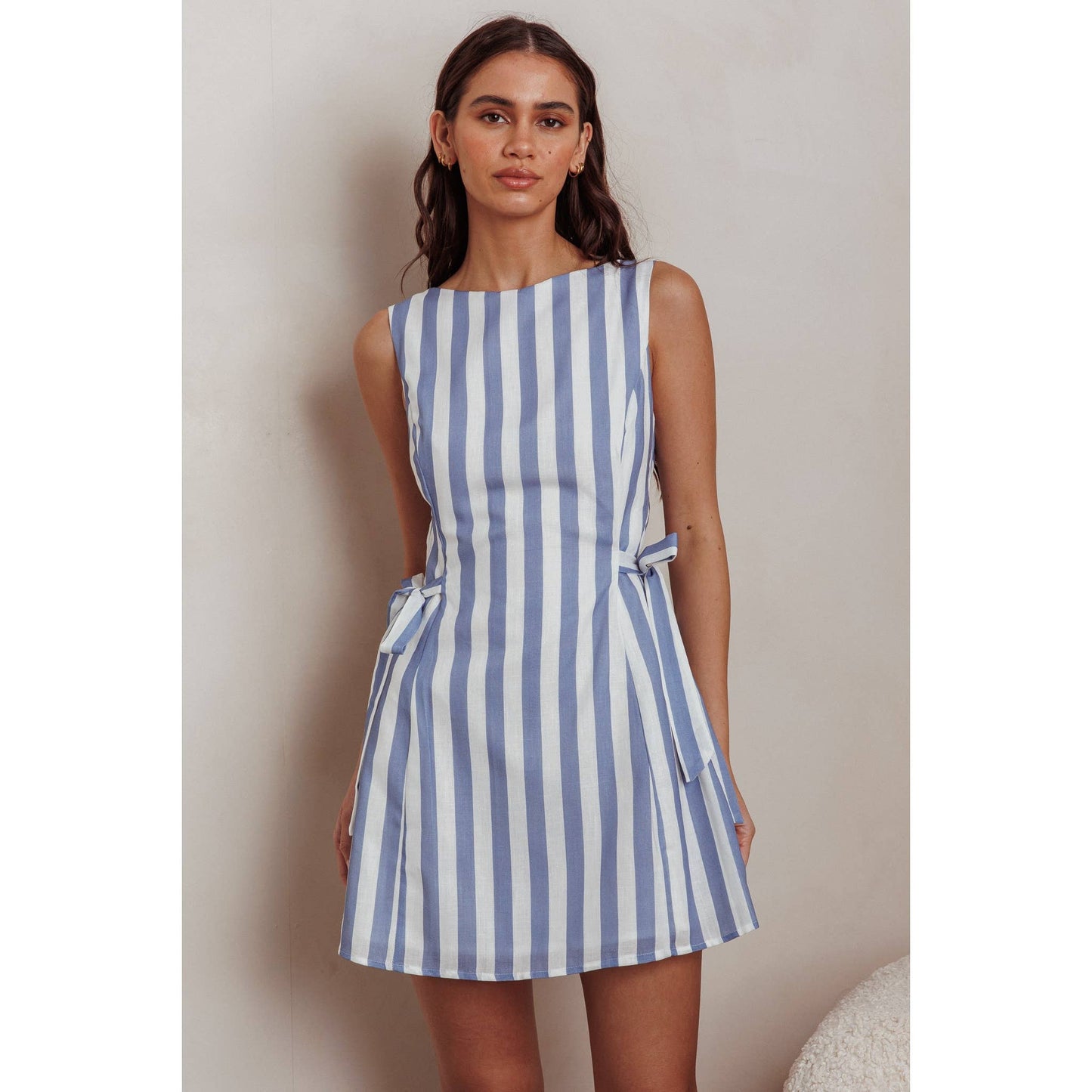 STRIPED MINI DRESS