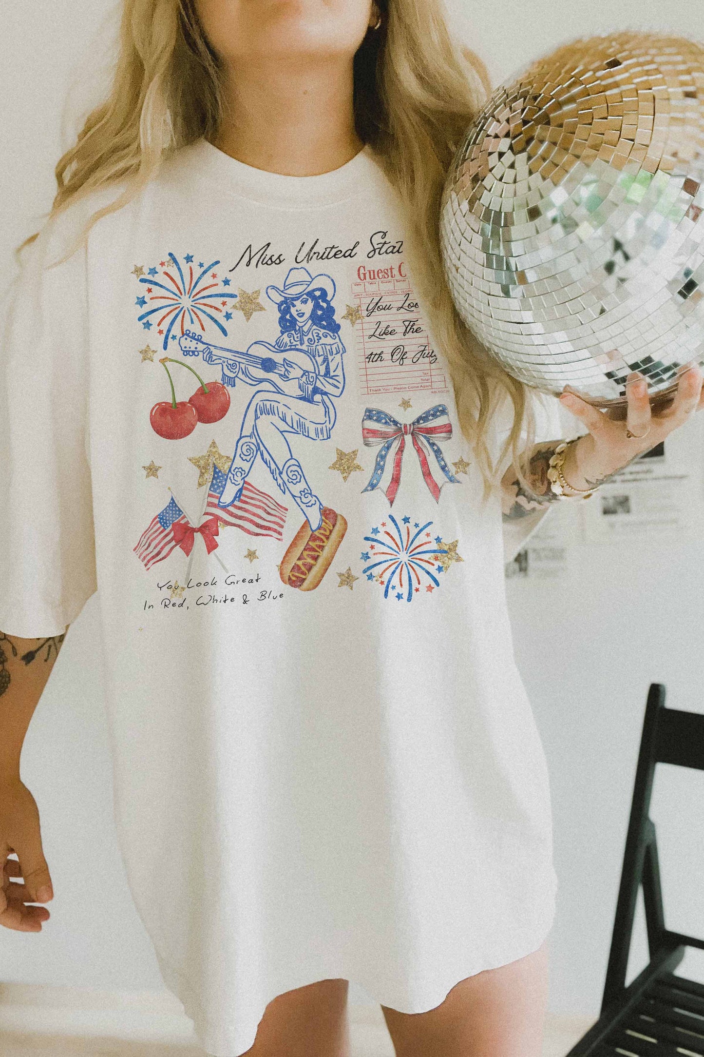 MISS UNITED STATES OVERSIZED TEE