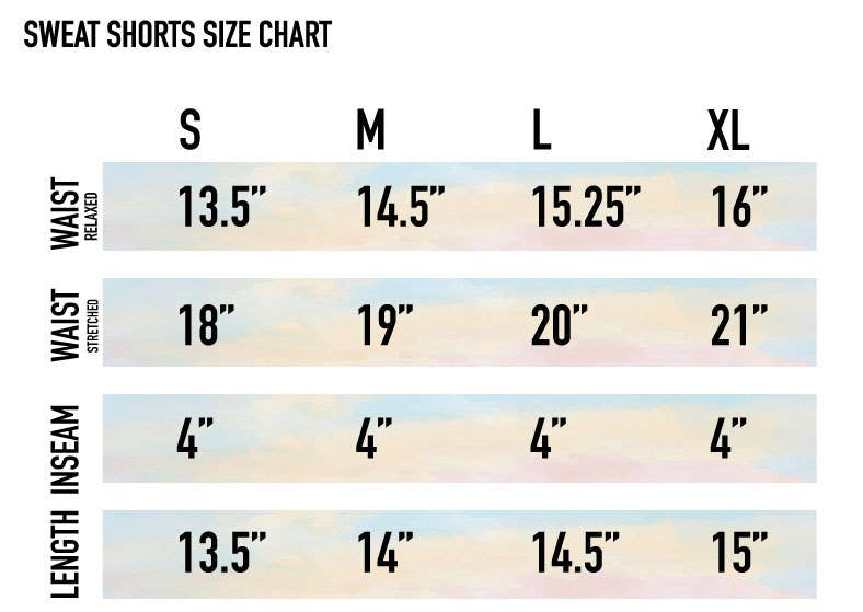 WESTERN PRINTED Sweatshort/Sweatshirt Matching Set